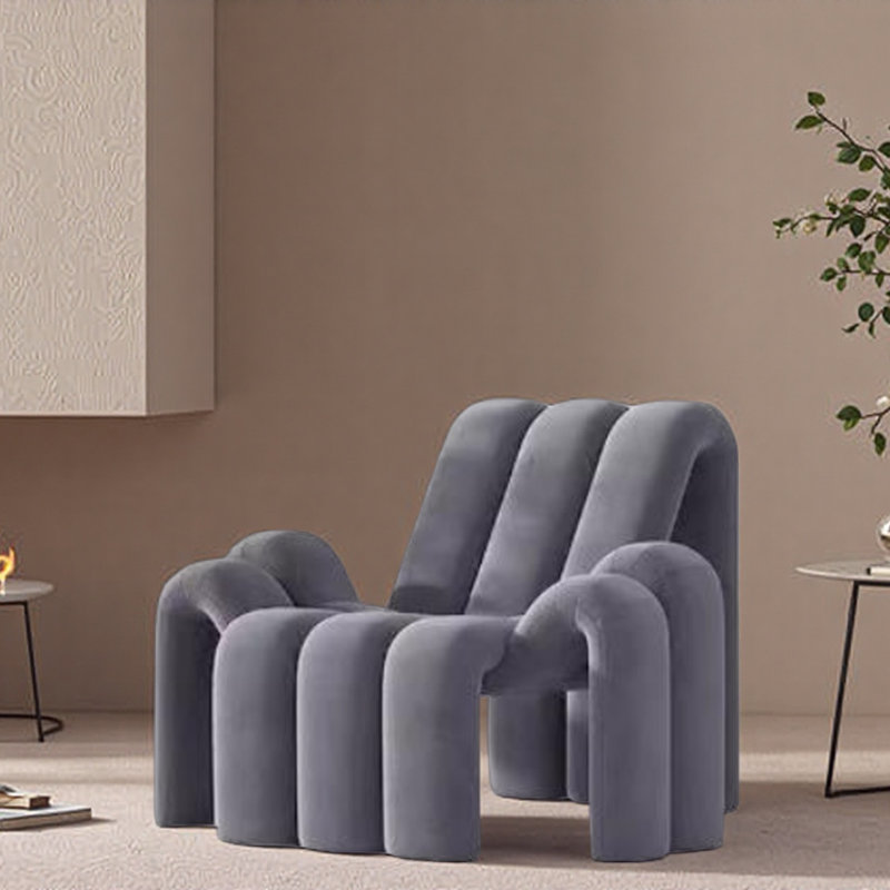 Chaise de loisirs créative simple., Gris