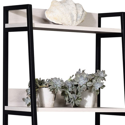 Natural And Black 5 Bookcase, Organize Your Belongings With Ease Display Bookshelf, Show Personal Style