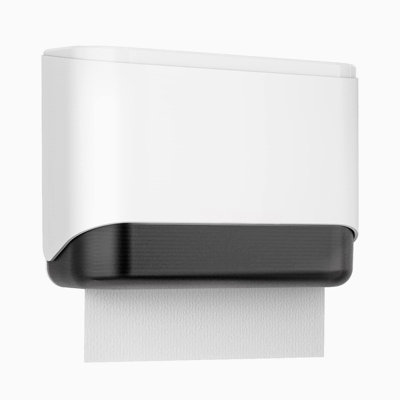 Commercial Paper Towel Dispenser Wall Mount Paper Towel Holder Large Capacity 200 Multifold/Trifold/C Fold Hand Towel Dispenser Bathroom Tissue Dispenser (White)