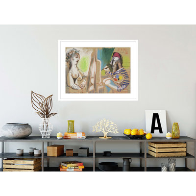 «Painter and Model III» par Pablo Picasso, impression giclée sur cadre