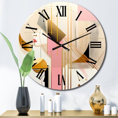 Horloge murale géométrique glamour