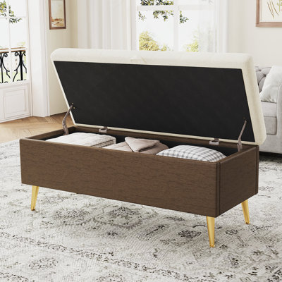 Banc de rangement avec repose-pieds Modern Modern