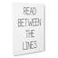 Read Between The Lines - Wrapped Canvas-61882856