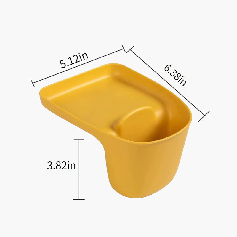 Porte-éponge pour cuisine avec porte-baguettes, Jaune
