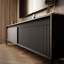 YASUMI two-door TV cabinet, matte black-159646734