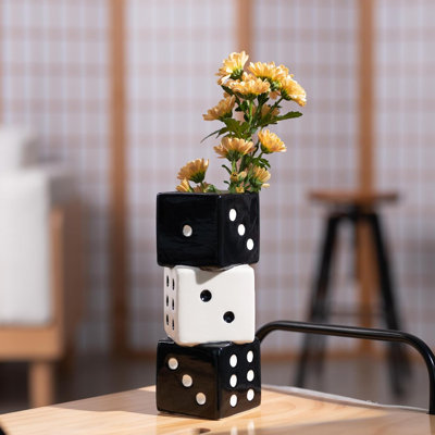 Unique Handmade Dice Vase