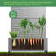 Lit de jardin en métal avec treillis et roues-612966973-612966971