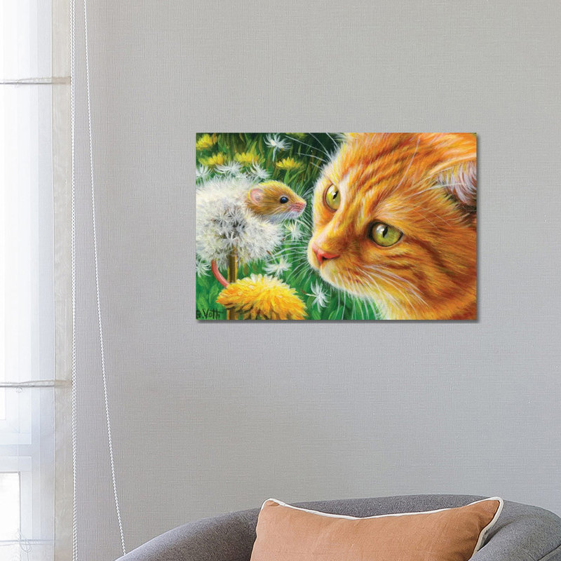 Dandelion Fun by Bridget Voth - No Frame Gallery-Wrapped Canvas Giclée on Canvas
