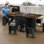 Ensemble de table de salle à manger extensible 7 pièces avec 6 chaises Chelia
