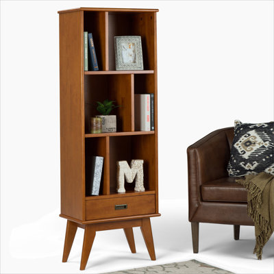 Draper - Mid Century Bookcase and Storage Unit - Teak Brown