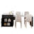 Kitchen Island With Extendable Dining Table For 4-6 Person,Two-Tone Kitchen Table With Double-Sized Storage, Power Outlet, Kitchen Island With Storage 2 Drawers 2 Side Open Shelves-819226053