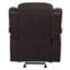 Fauteuil inclinable brun avec accoudoirs coussinés