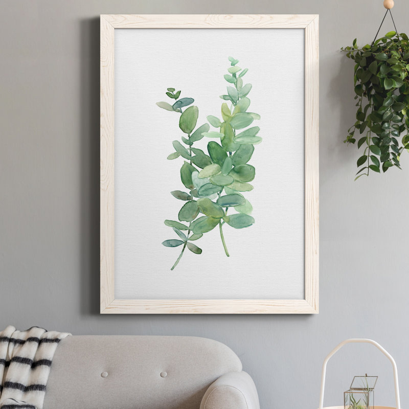 Eucalyptus I-Premium, toile encadrée - prête à être accrochée, H 24 po x l 18 po x P 1,5 po, Blanc
