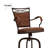 Kazuho Upholstered Metal Swivel Stool-118018319-41724729