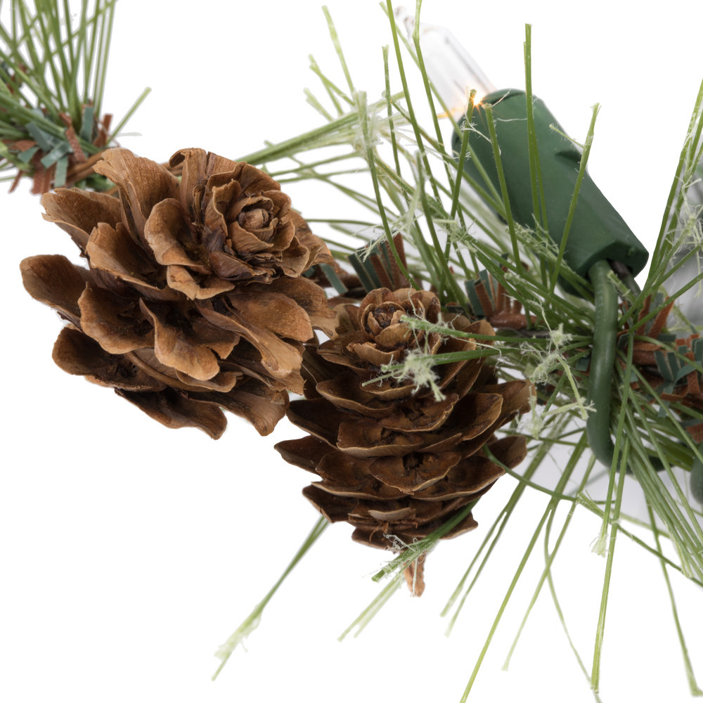 Galarza 108'' in. Lighted Faux Pine Garland
