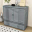 1 Drawer Wooden Murphy Bed with USB Ports-830853150-830853151