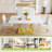 Modern Dining Table Set For 4,Rectangular Pedestal Dining Table With Chairs-320258878-320258873