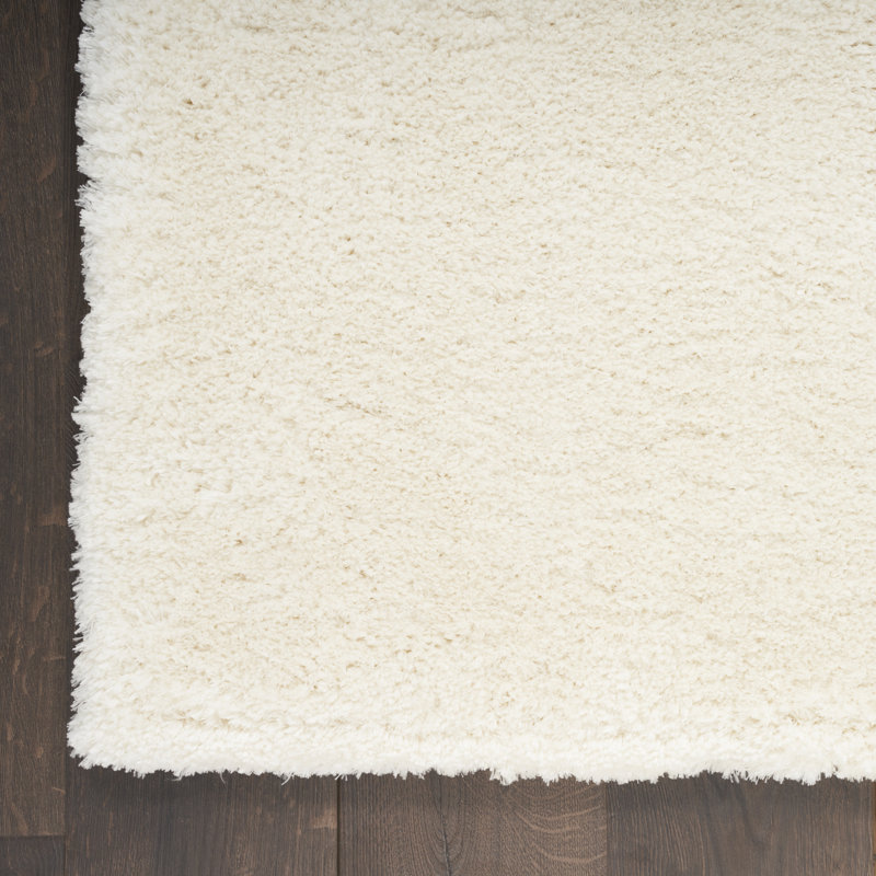 Tapis ivoire à poils longs Dreamy, Rectangle 7 pi 10 po x 9 pi 10 po