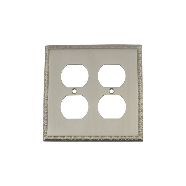 Egg and Dart 2-Gang Duplex Outlet Wall Plate