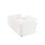 Élégant canapé 2 places en chenille avec siège de rangement repose-pieds, dossier cylindrique et accoudoirs, causeuse moderne en tissu avec espace de rangement caché-589923095