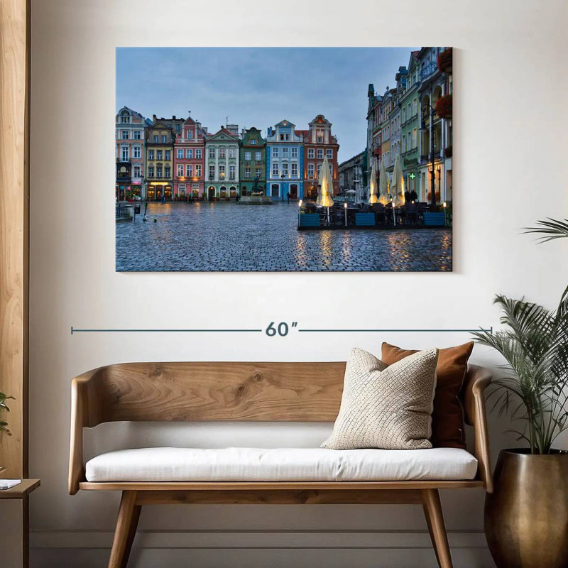 Ravi Old Market In Poznan, 32" H x 48" W