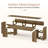 63" TV Stand  for 55/60/65/75" TVs, Long Entertainment Center with Hidden Metal Frame for Living Room, Bedroom