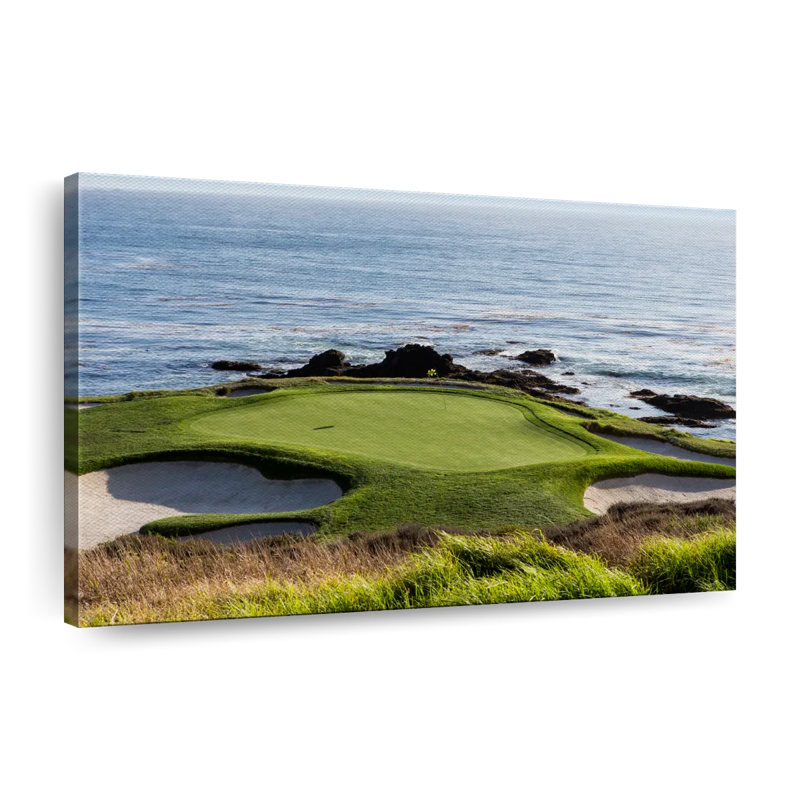 Pebble Beach Golf Turf Canvas Print, 32" H x 48" W x 1.25" D