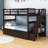 Gorizia Kids Twin Over Twin Bunk Bed with Drawers-1801223511