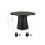 Table basse à piédestal ronde de 29 pouces avec finition noire moderne-1877623894