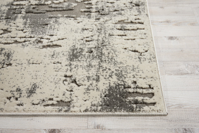Gleam Area Rug in Ivory/Gray, Rectangle 5'3" x 7'3"