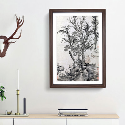 Autumn Wood by Shen Zhou - Framed Print