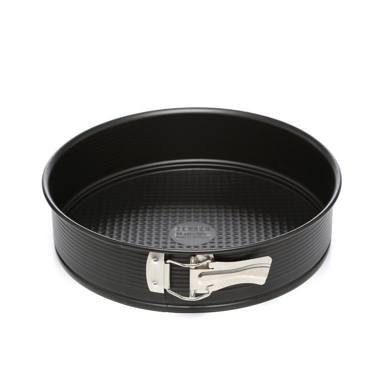 10-Inch Black Non-Stick Carbon Steel Springform Pan