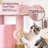 Duan 34" Cat Tree, Kitten Tower Condo Cat House with Scratching Post, Toy Ball, Ramp and Perch Bed-1238091247