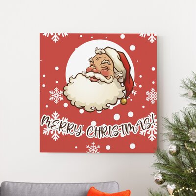 Santa Red - Wrapped Canvas Graphic Art Print -  The Holiday AisleÂ®, 6EB76051CFD1495CA7D2012CFBD25ADE