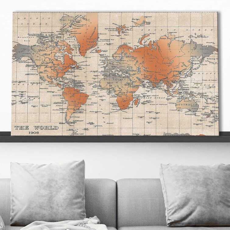 " World Map " by Elizabeth Medley on