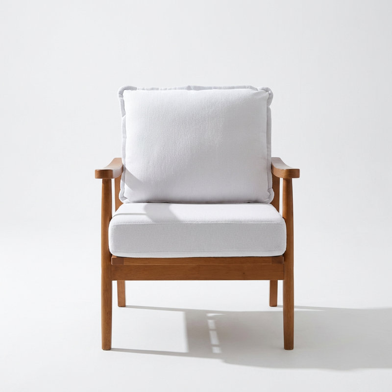 Chaise d'appoint moderne avec structure en bois massif et revêtement en tissu doux
