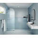 Maven 28 in. x 86.75 in. Fully Frameless Arched Fluted Single Fixed Shower Panel