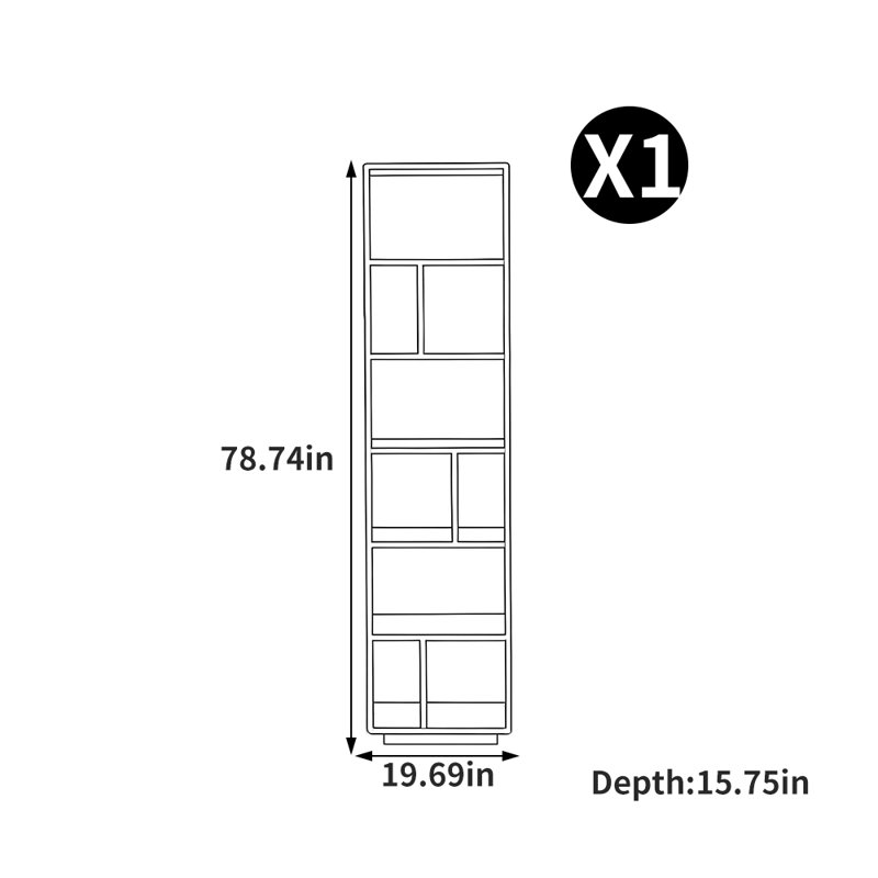 European style light luxury solid wood bookcase