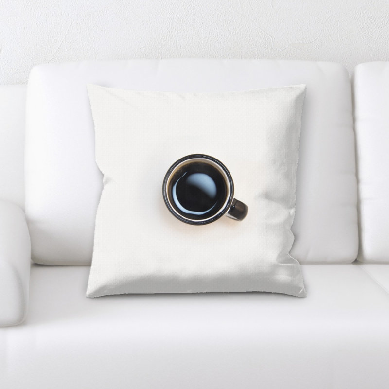 Coussin décoratif café