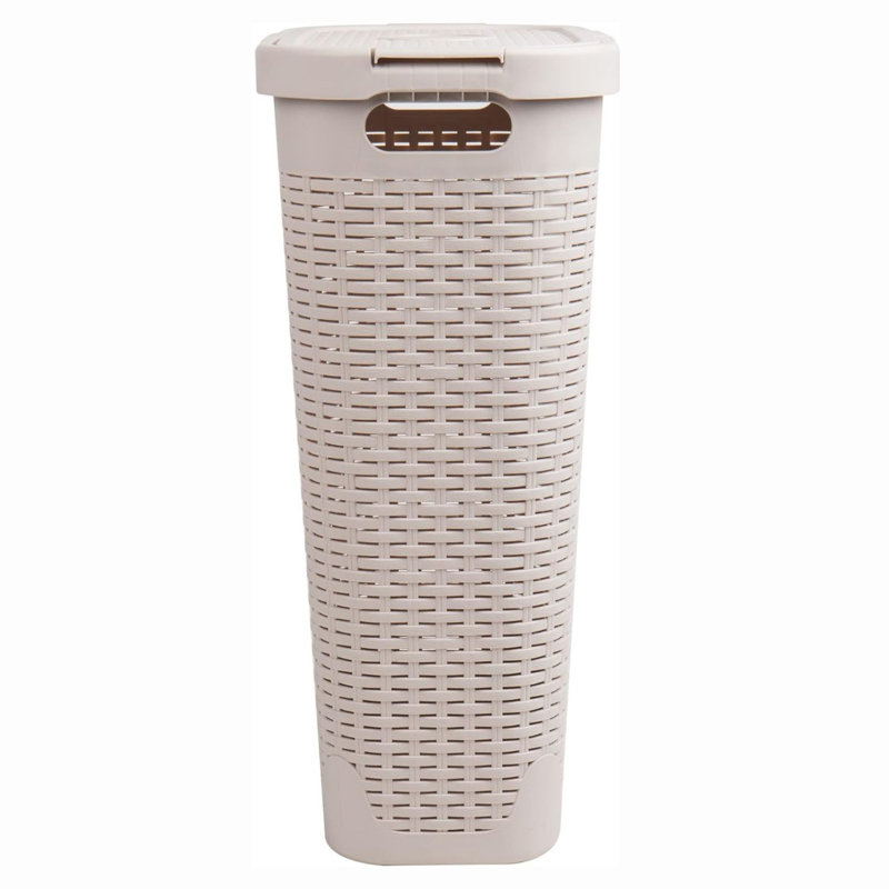 QICQA Color Plastic Basket, Ivory