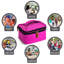 Transporteur d'aliments portable extensible, isolant et portatif-58037001