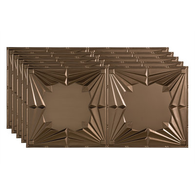24.38'' L x 48.38'' W Textured Vinyl Glue Up Ceiling Tile