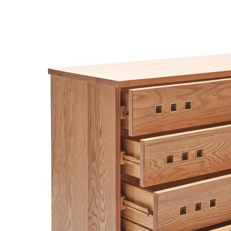 Commode d'appoint nordique de style rétro, Burlywood