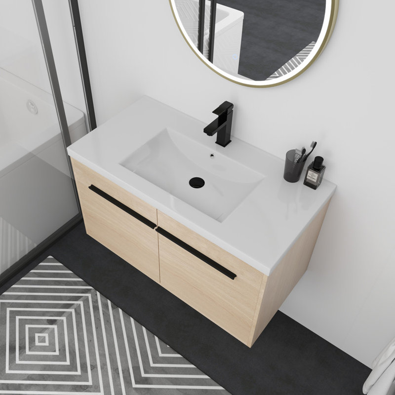 Bathroom Vanity With Sink (Oak)
