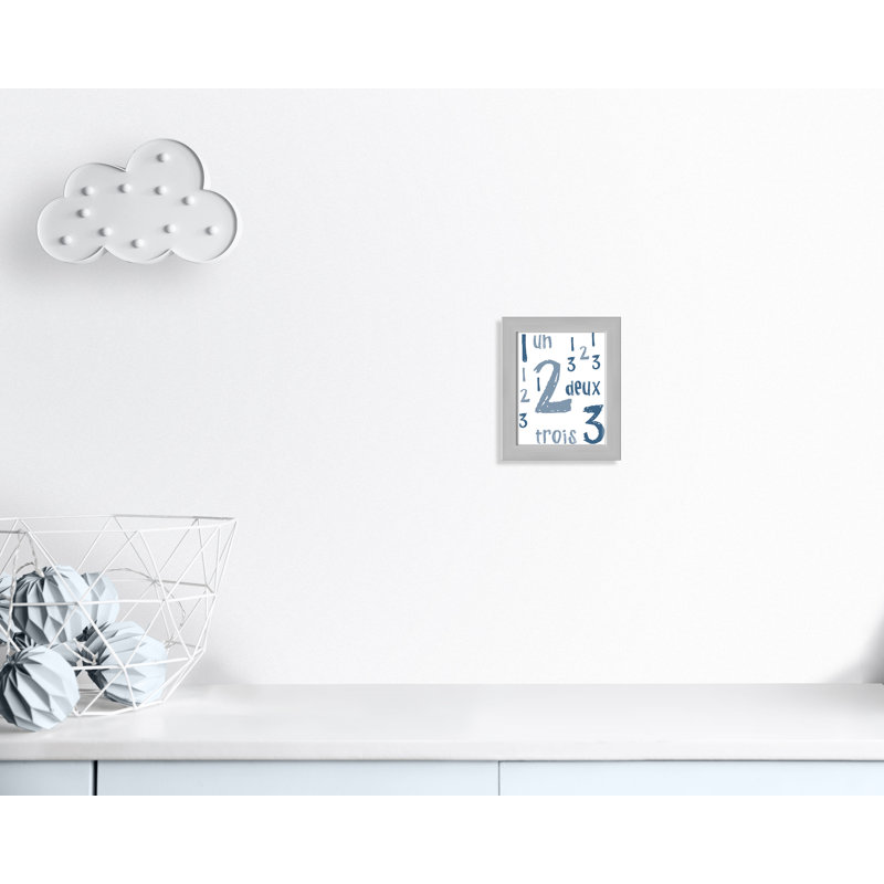 Impression sur papier français, H 10 po x l 8 po x P 1,18 po, Encadré de boîte argent