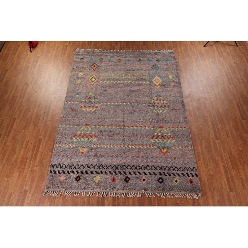 Tapis multicolore 12 pi 5 po x 8 pi 11 po One-of-a-Kind