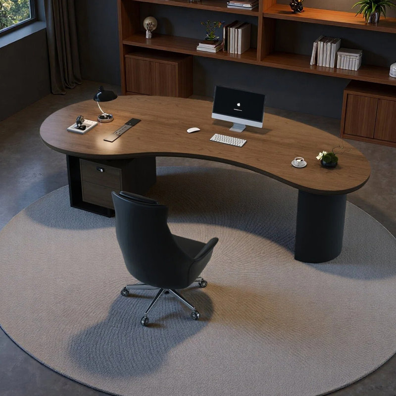 Bureau de luxe moderne et lumineux, H 29,53 po x l 78,74 po x P 30,31 po