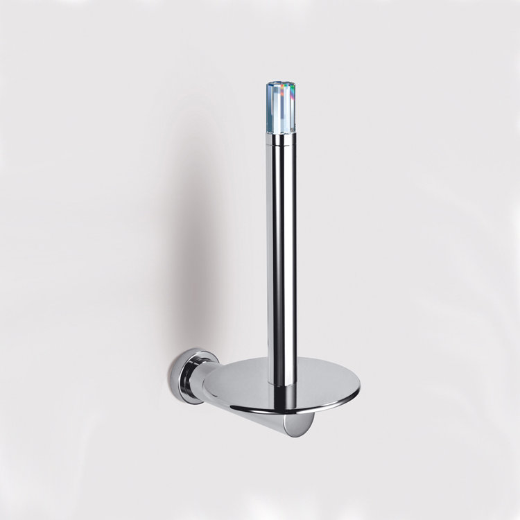 Warm Light Wall Mounted Toilet Paper Holder, Gold
