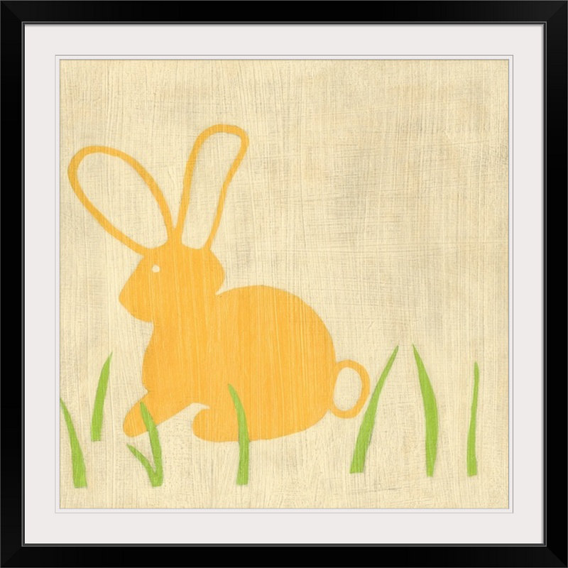 Art sur toile best friends lapin par chariklia zarris, H 35 po x l 35 po x P 1,5 po, Toile