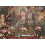 «Gur Rinpoché peint à la main« Lotus-Born Master », art mural H 24 po x l 18 po avec détails en or 24 carats